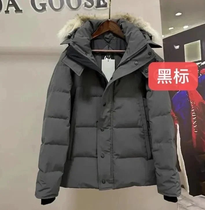 Canada Goose Hooded Down Jacket Wolf Fur photo 6
