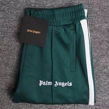Green and white pants