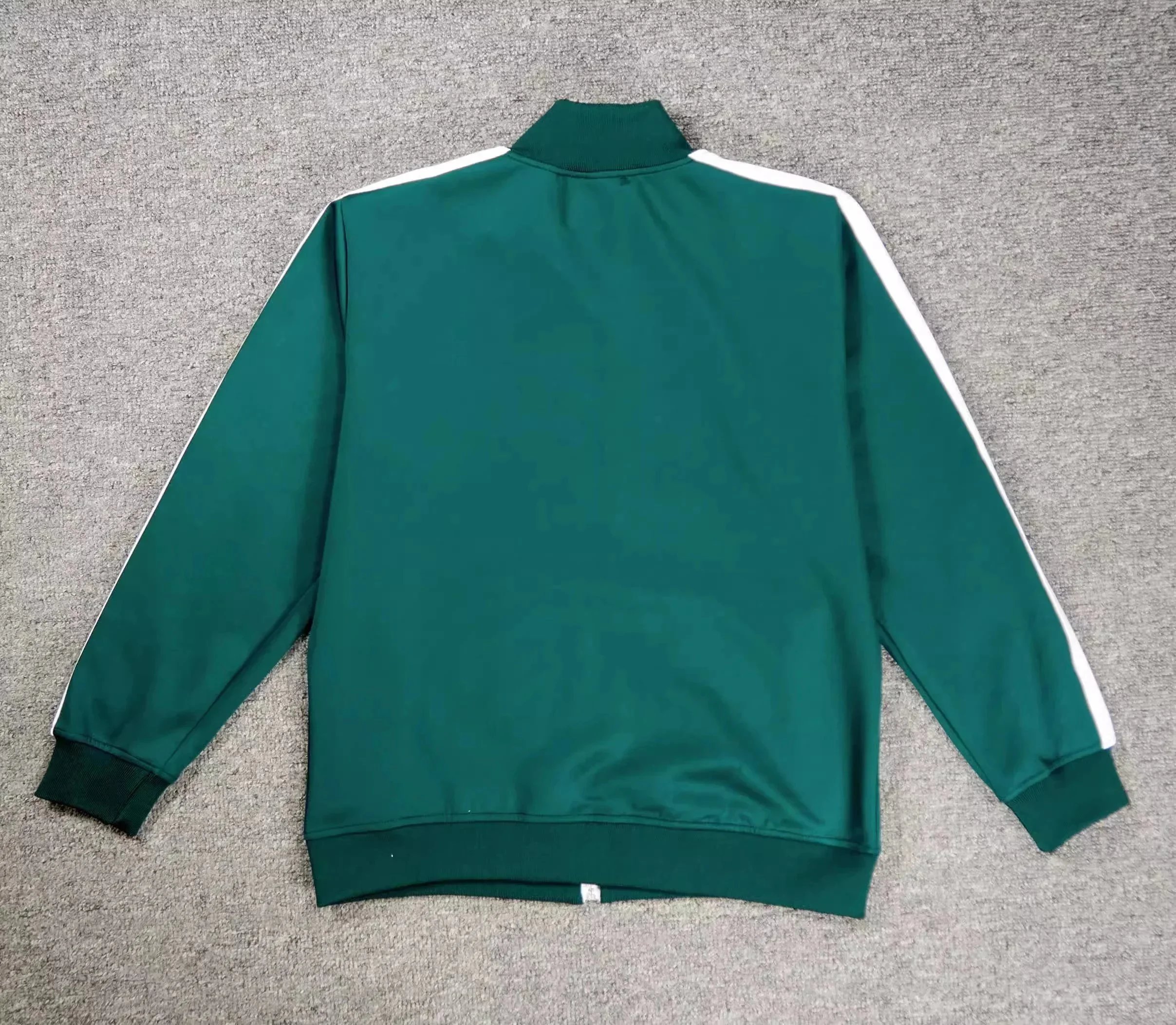 Green and white top