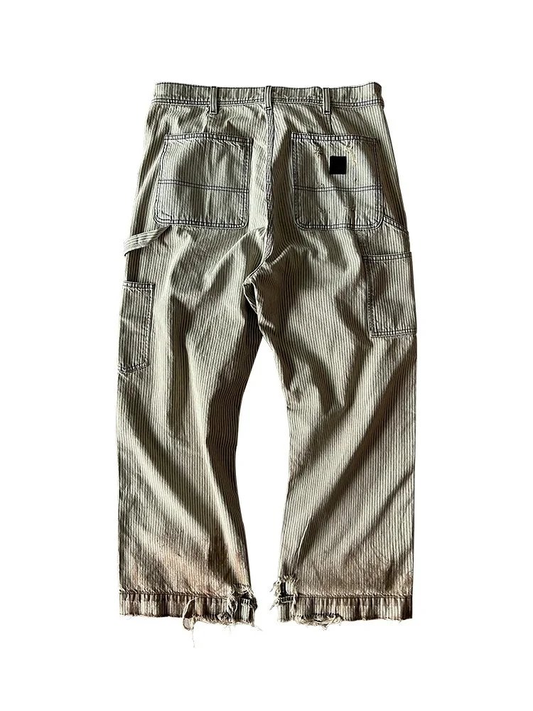 ERD Canvas Distressed Denim Jeans 6