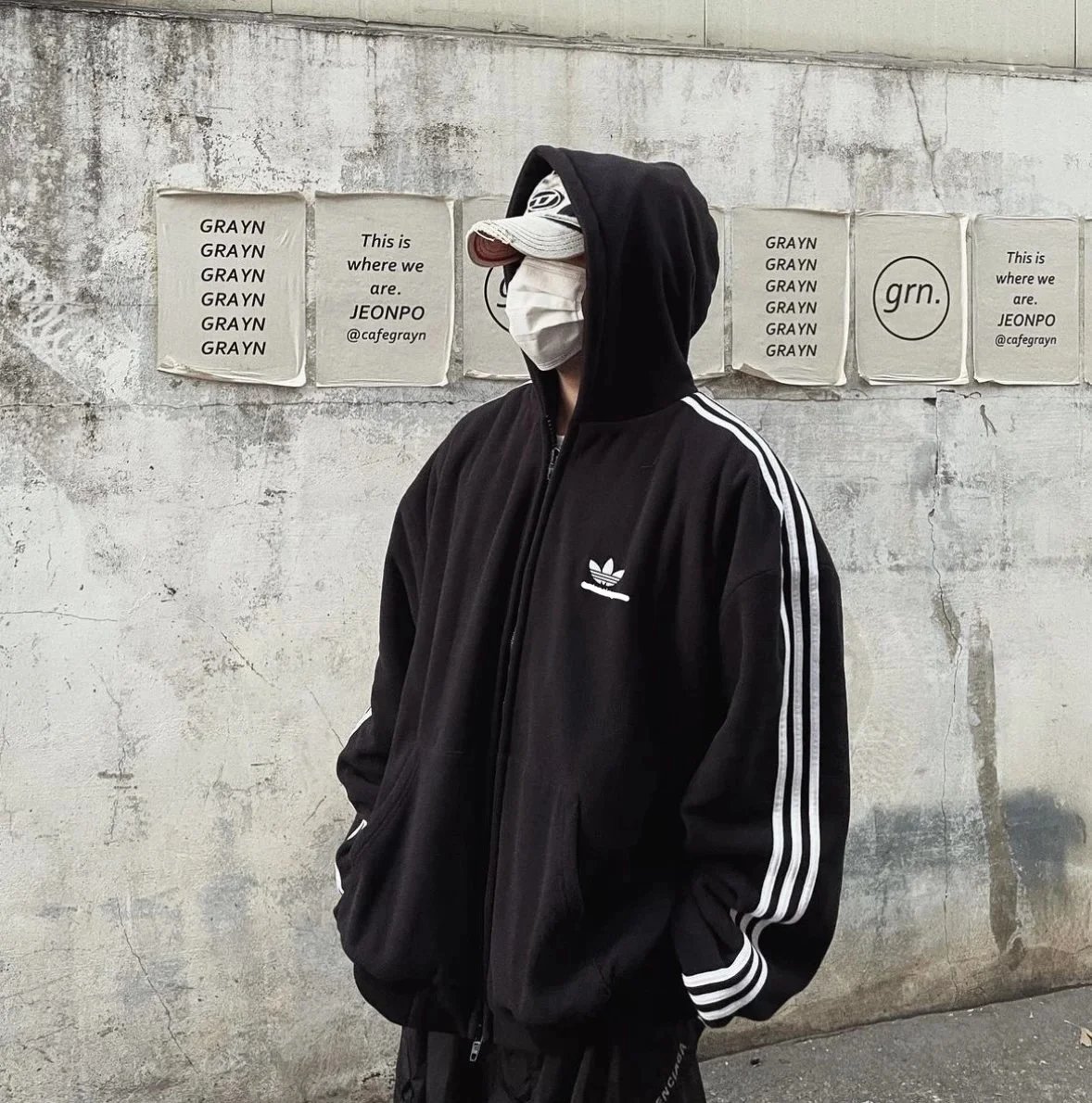 Balenciaga x Adidas Zip Up Hoodie 2