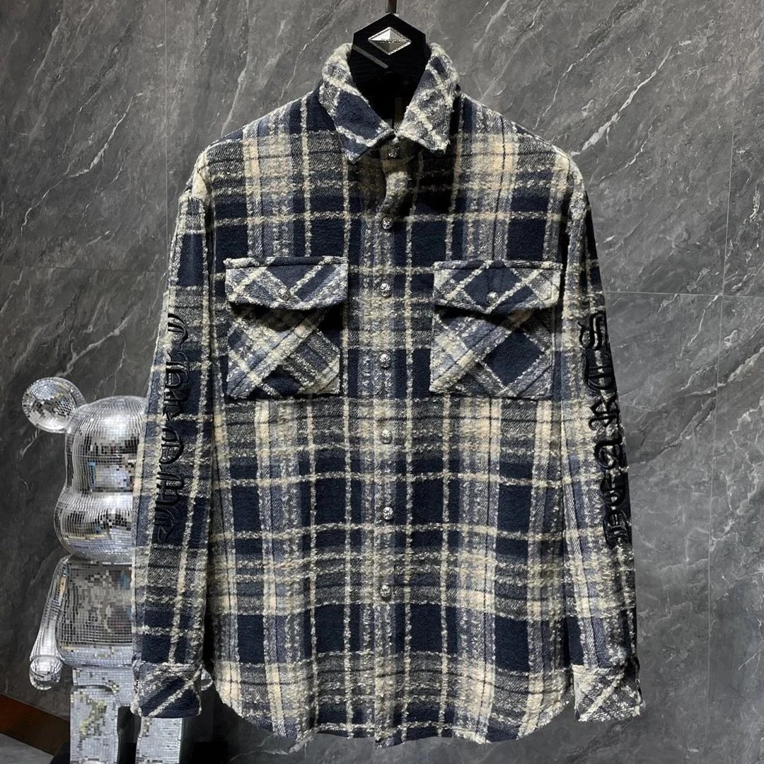 Chrome Hearts Cross Patch Flannel Jacket 4