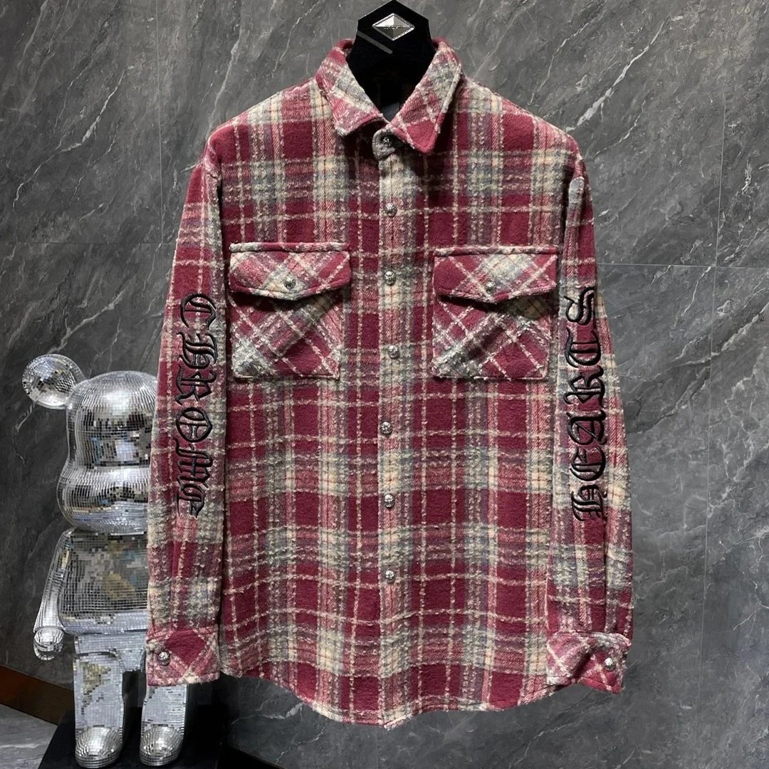 Chrome Hearts Cross Patch Flannel Jacket 6