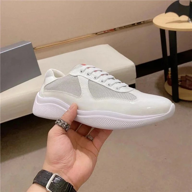 TOPPrada Americas Cup BikerFabric Sneakers Shoes 3