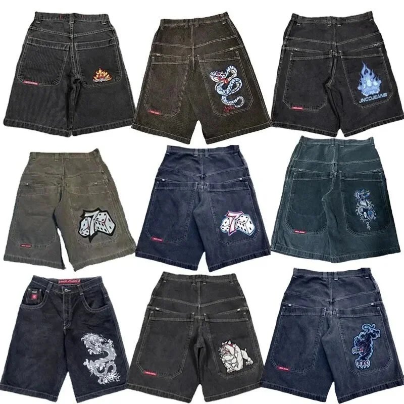 JNCO Shorts Wide-Leg Denim with Embroidered Back-Pocket Graphic image 5