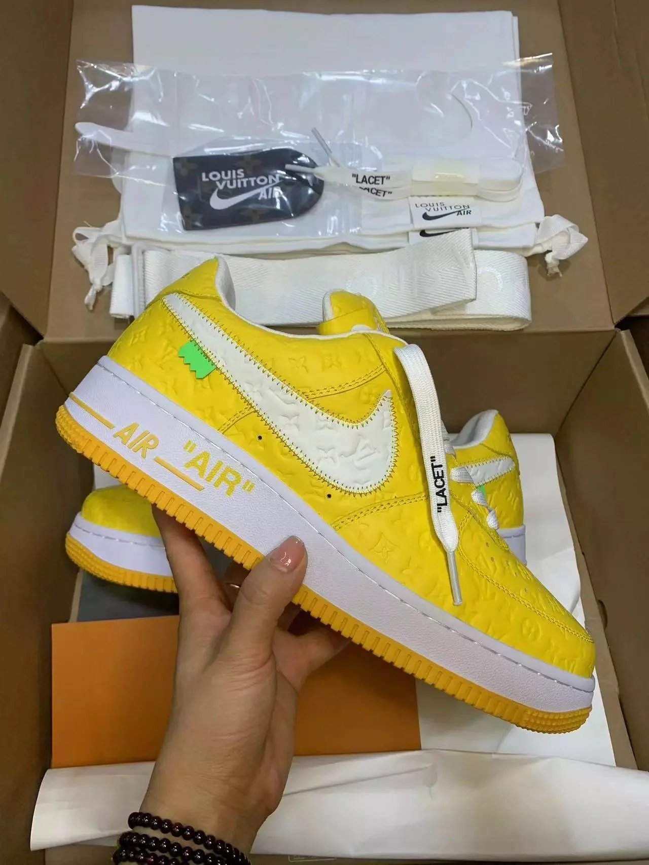 Louis Vuitton x Airforce Shoes Real Leather Batch