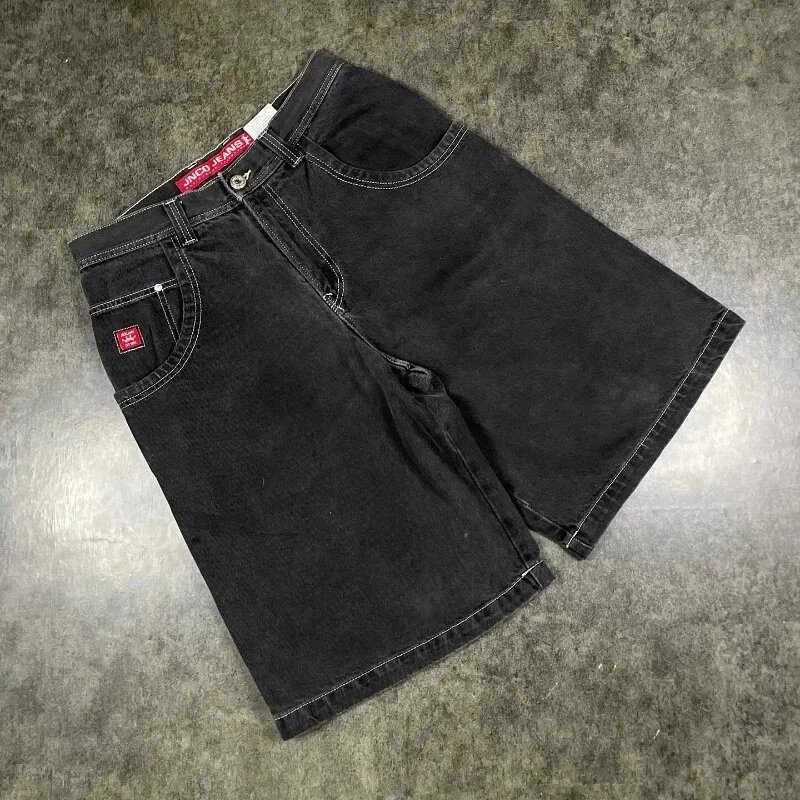 JNCO Shorts Wide-Leg Denim with Embroidered Back-Pocket Graphic image 7