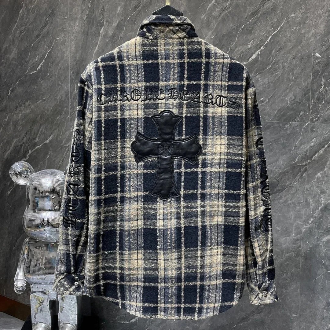 Chrome Hearts Cross Patch Flannel Jacket 5