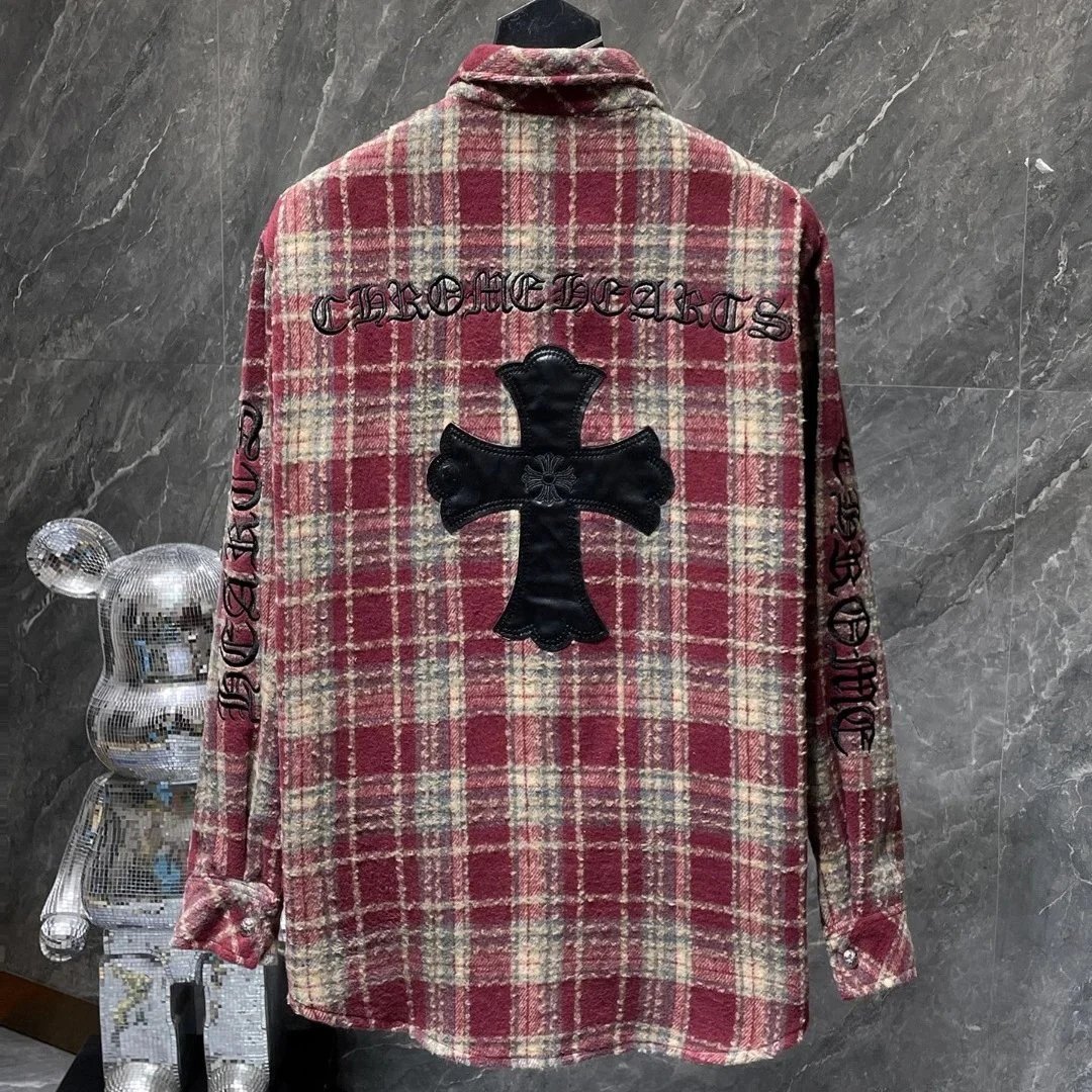 Chrome Hearts Cross Patch Flannel Jacket 7