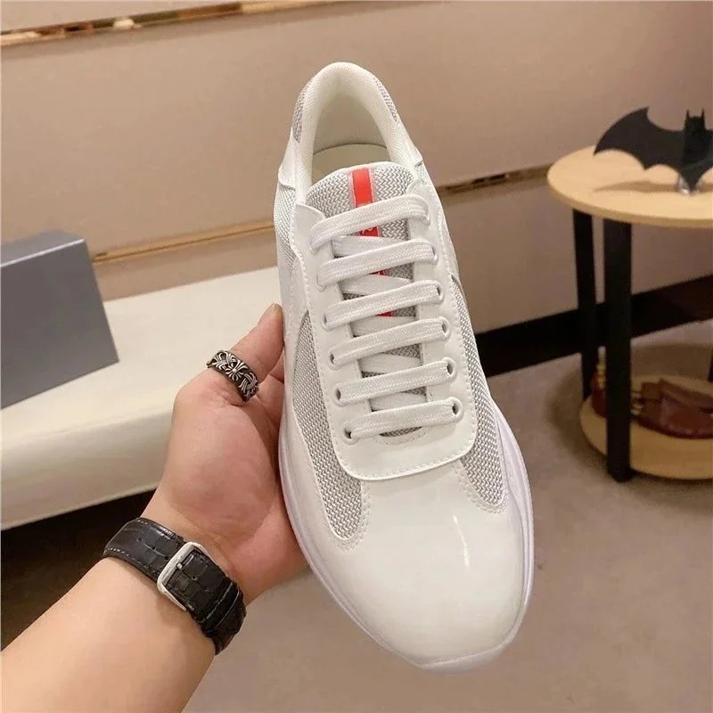 TOPPrada Americas Cup BikerFabric Sneakers Shoes 4