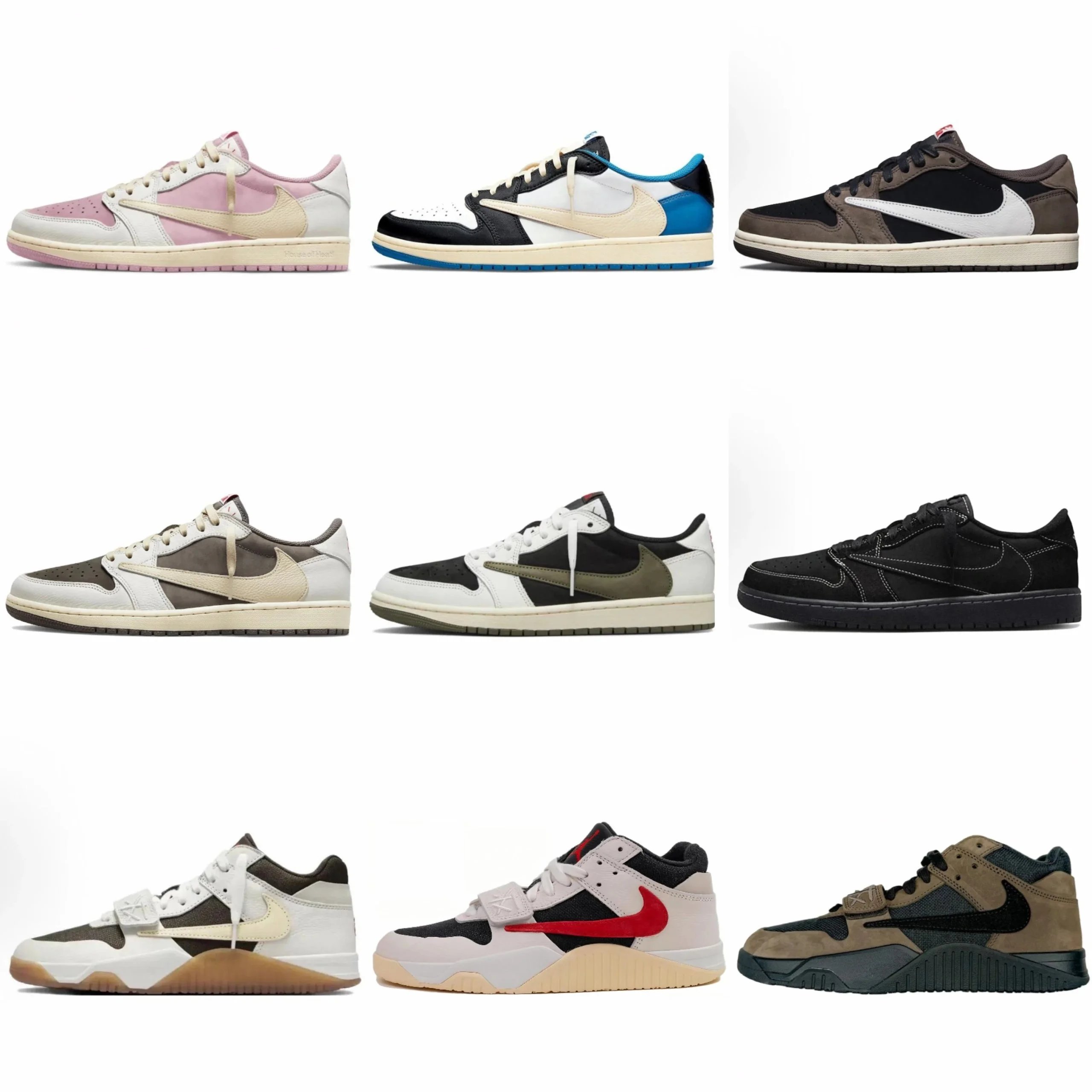 Tra*vis Sco*tt x Jor*dan 1 Budget Shoes(19 Colours)