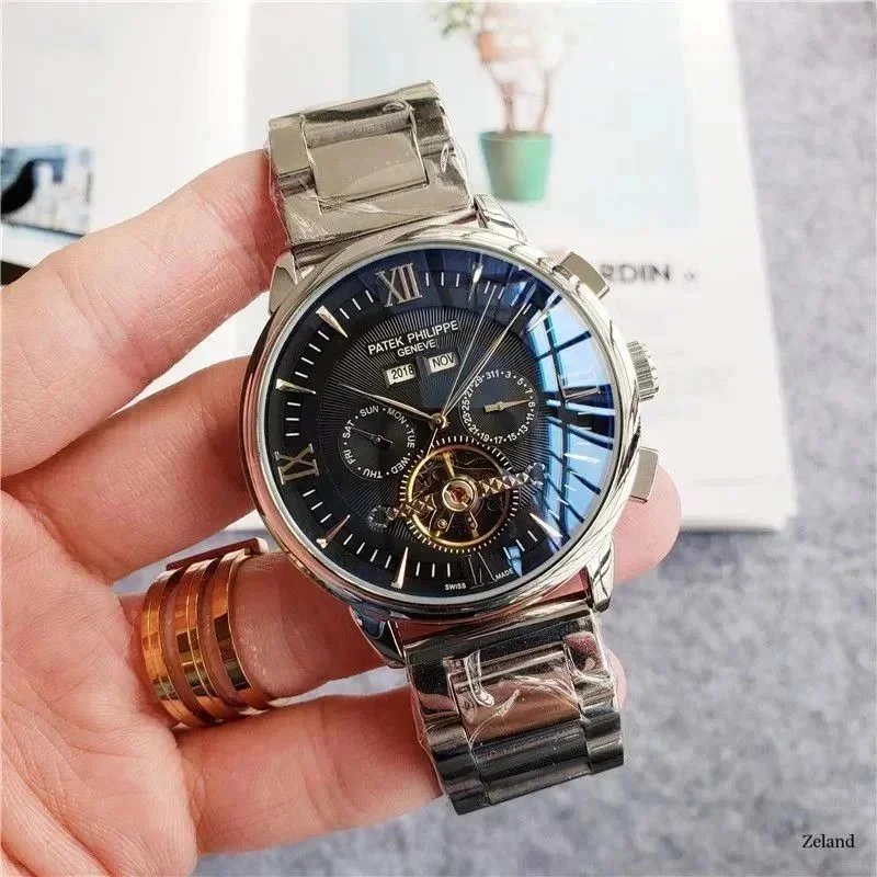 Patek Philippe Nautilus Rose Gold Silver Dial Luxury Watch