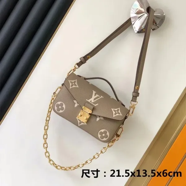Louis Vuitton Dauphine Mini Monogram Brown Shoulder Bag - 6