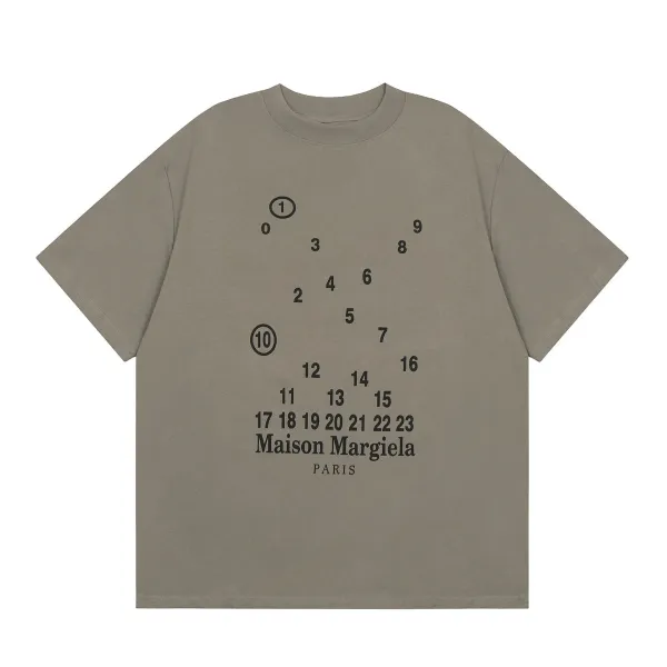 Maison Margiela Tabi Print Black T-Shirt - 8