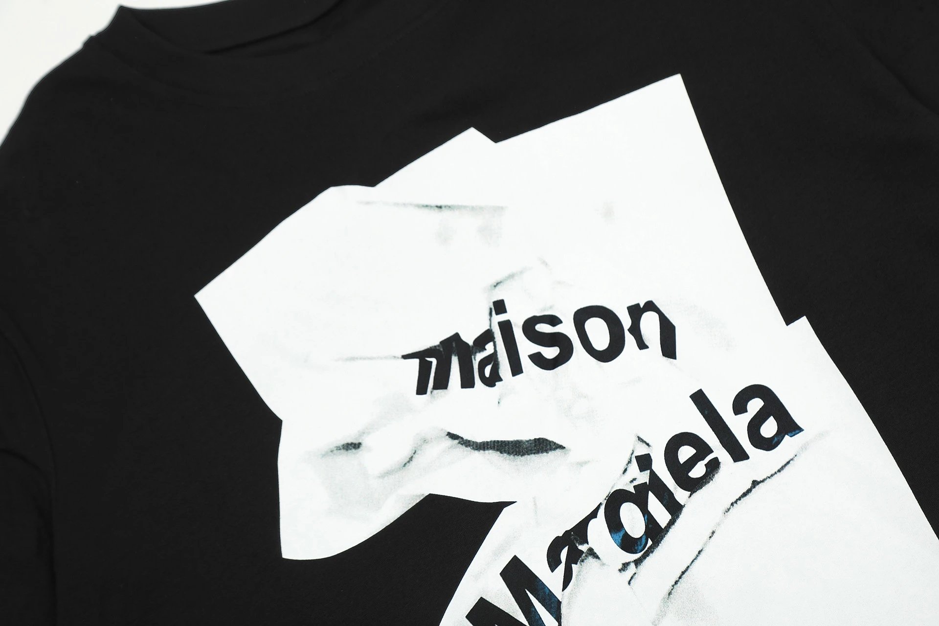 Maison Margiela Tabi Print Black T-Shirt - 27