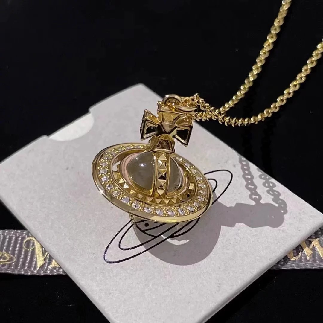 Vivienne Westwood Orb Pendant Necklace Gold Jewelry