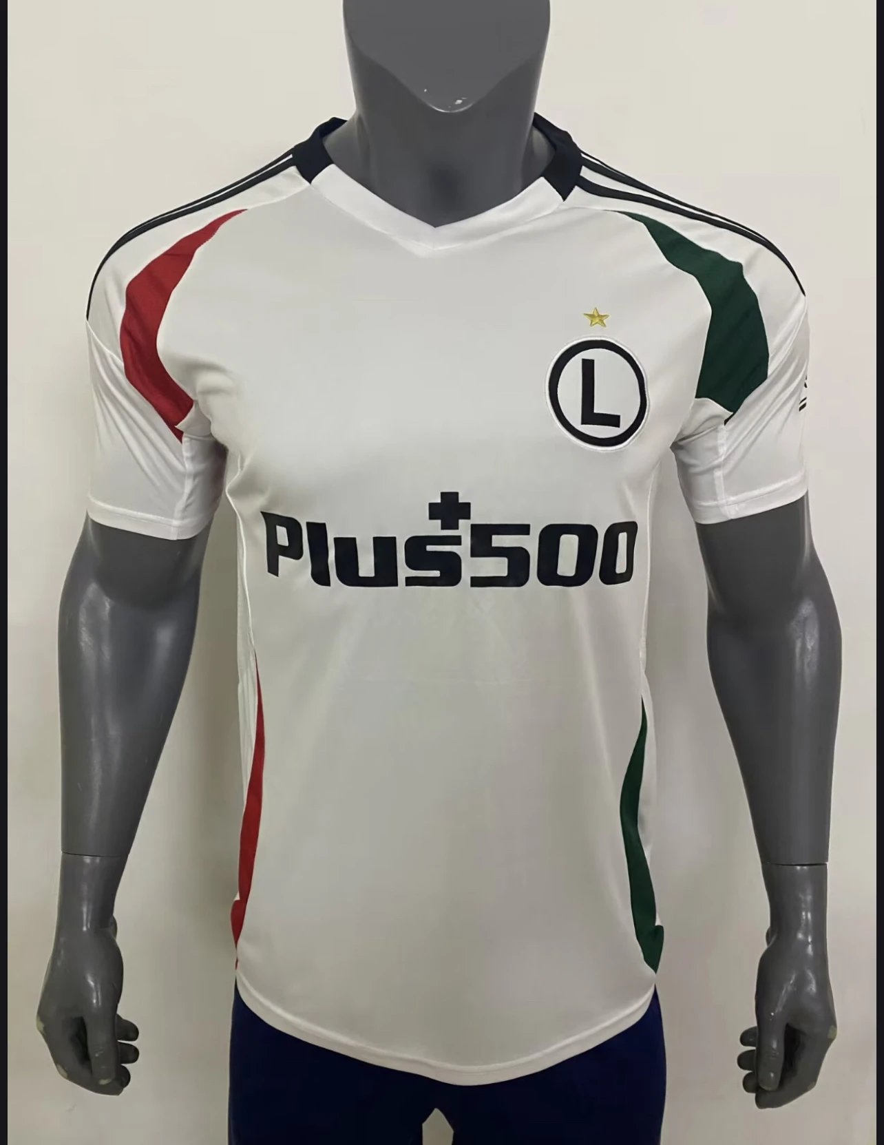 【DX1】 2425 Polish League Legia Warsaw Home Fan Version Football Jersey Short Sleeve T-Shirt