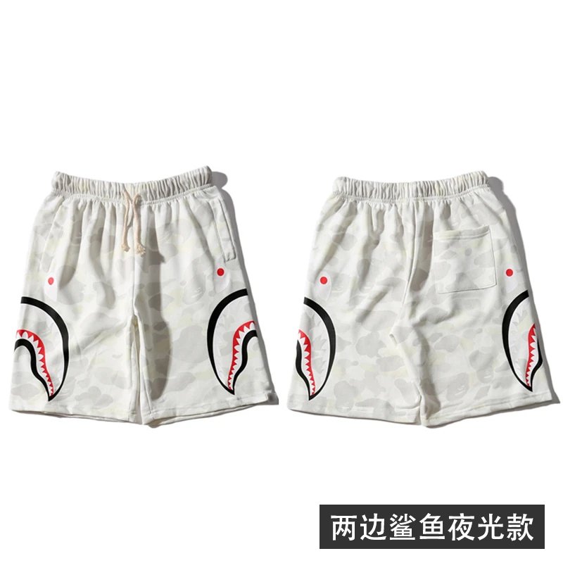 White shark glow in the dark on both sides