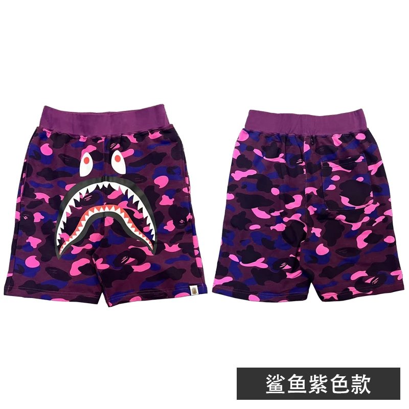 Purple backless patterned shorts