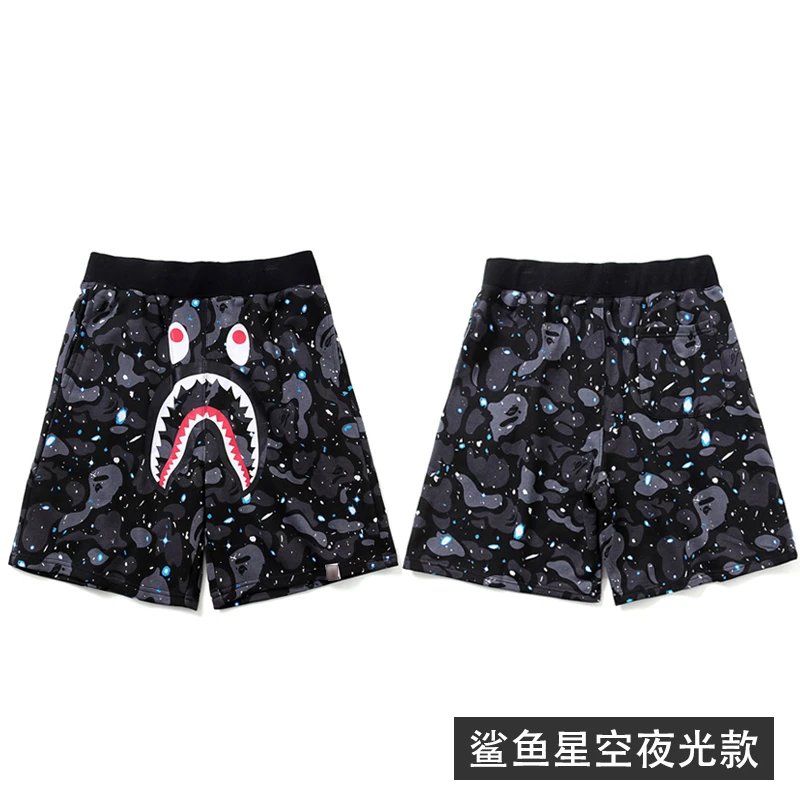 Starry Sky Black Night Light Shorts