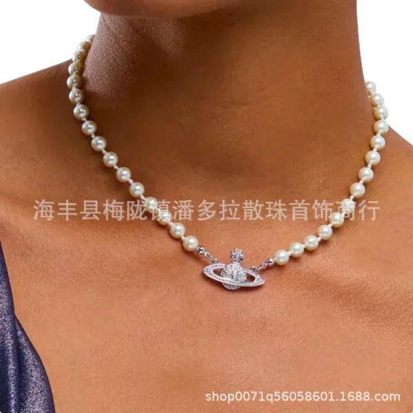 Vivienne Westwood Orb Pendant Necklace Silver Jewelry - 6