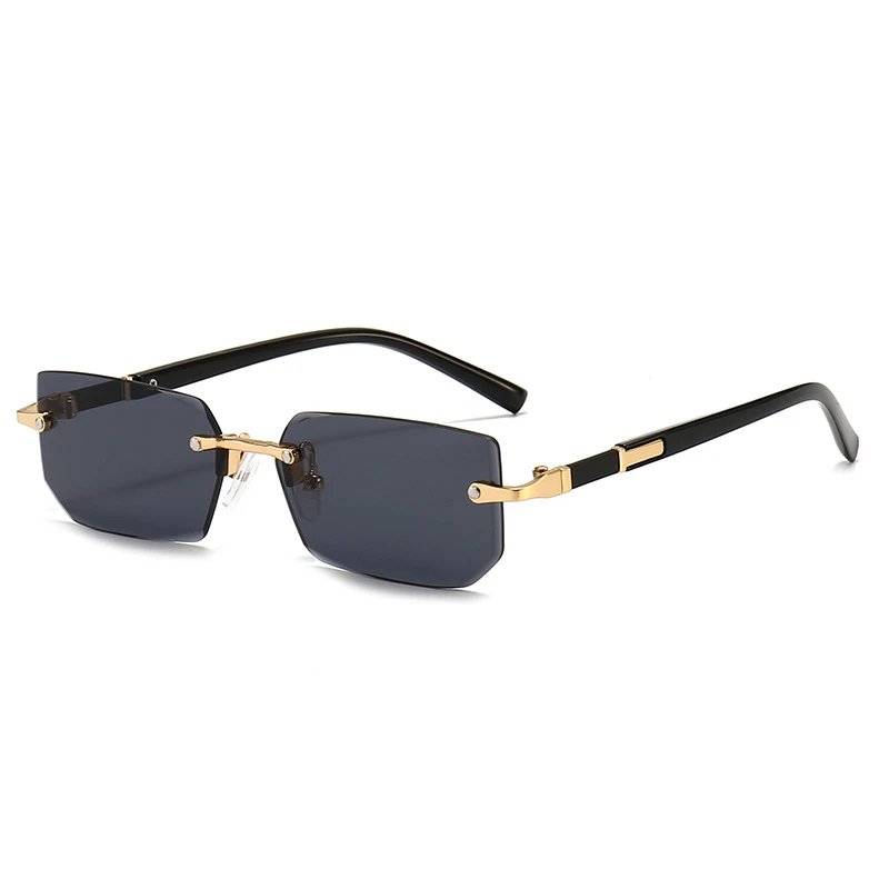 New frameless fashion sunglasses, European and American trendy cut edge sunglasses, personalized jelly colored sunglasses, frameless sunglasses