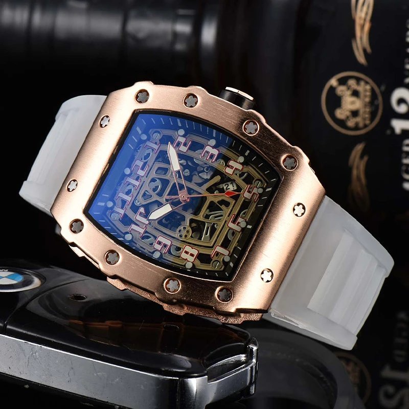 Rose Gold-Clear White