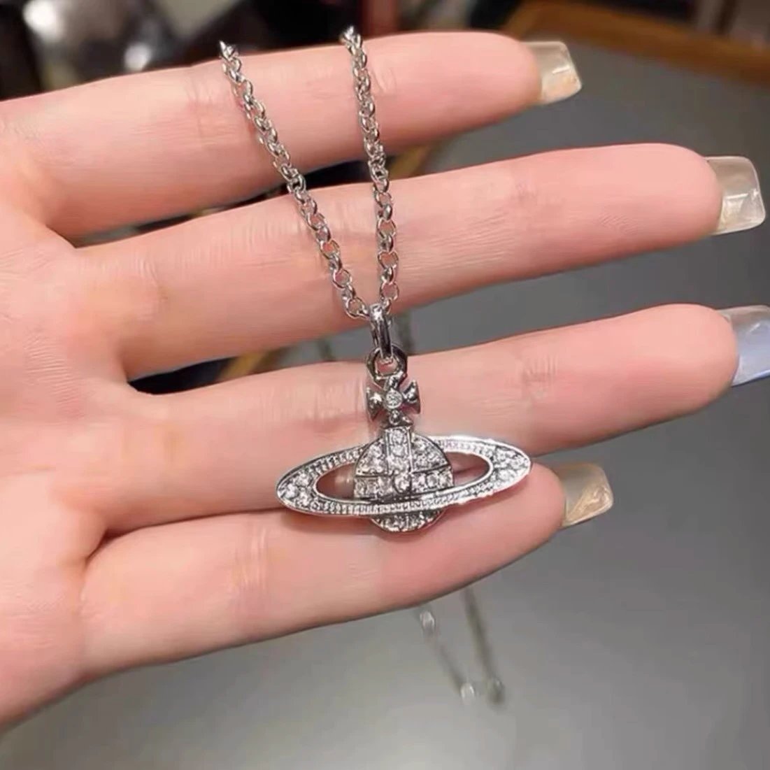 Vivienne Westwood Orb Pendant Necklace Silver Jewelry