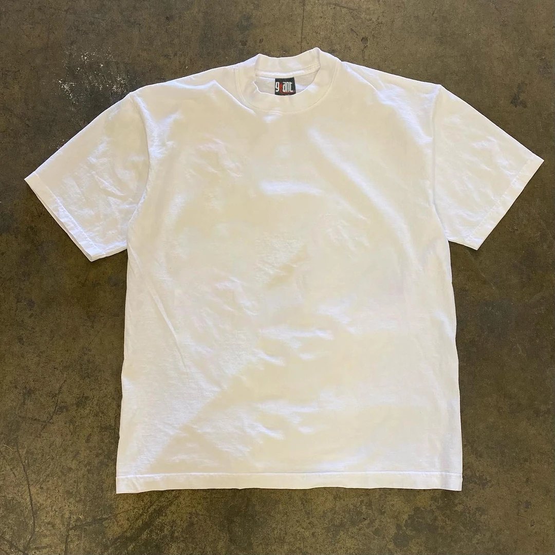 Solid Color White Short Sleeve