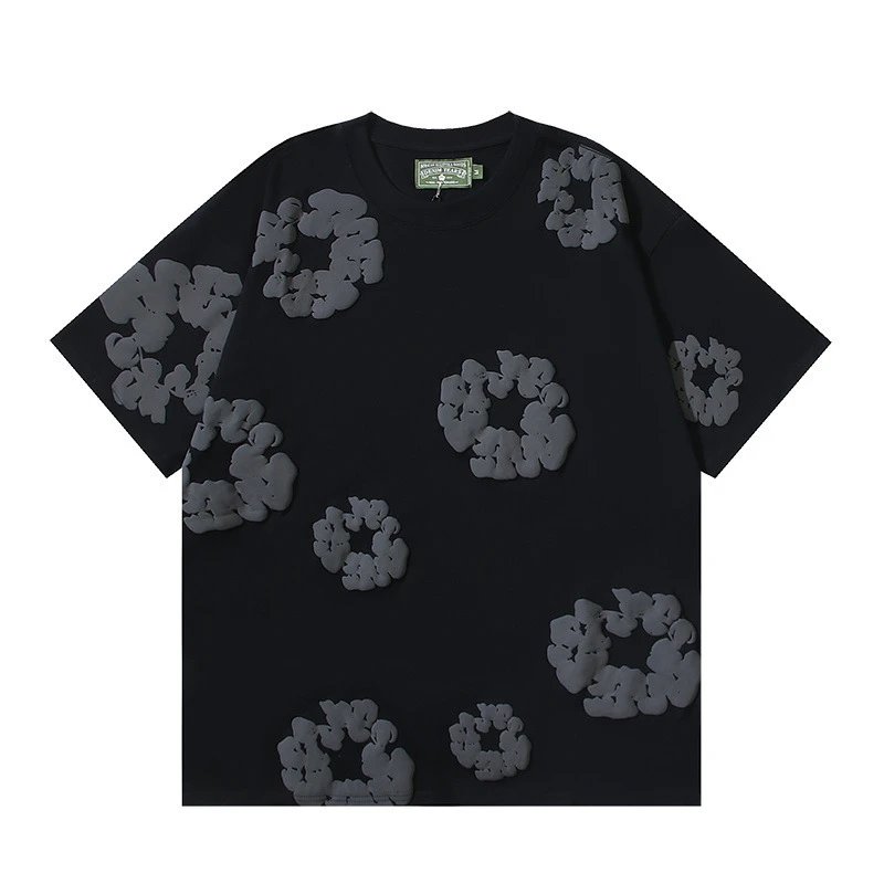 Black gray short sleeved shirt