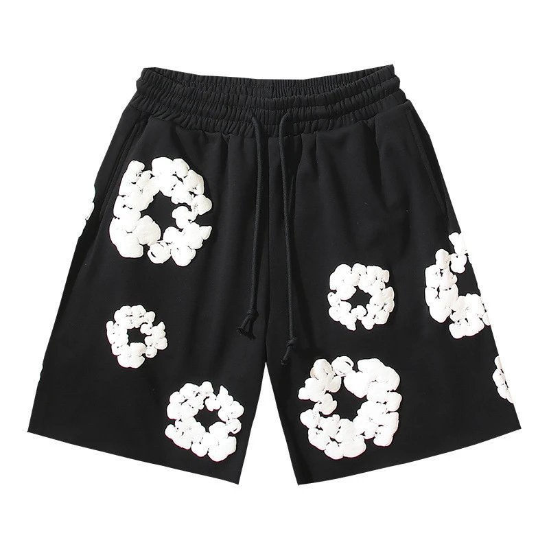 Three flower short sleeved T-shirt shorts set
