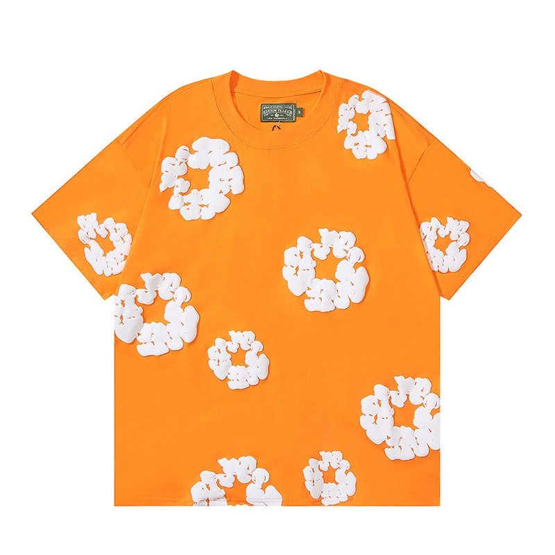 Orange short sleeved shirt