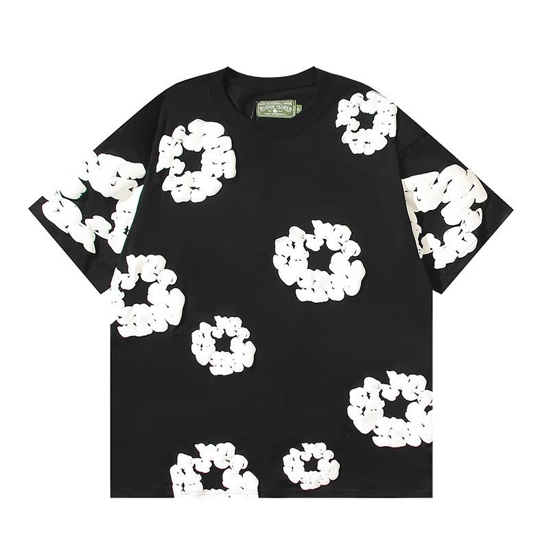 black short-sleeved shirt