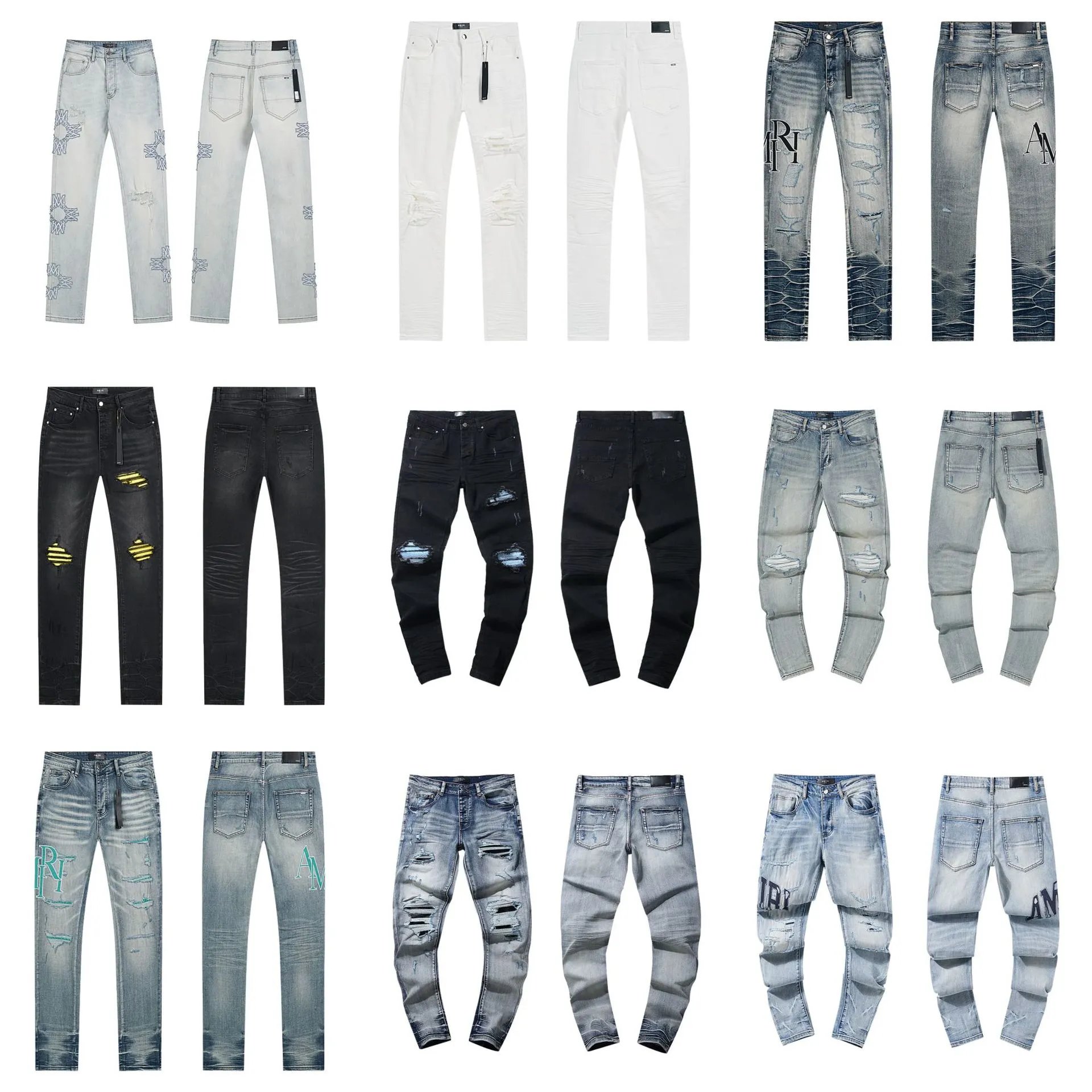 AMIRI Distressed Skinny Jeans-008450