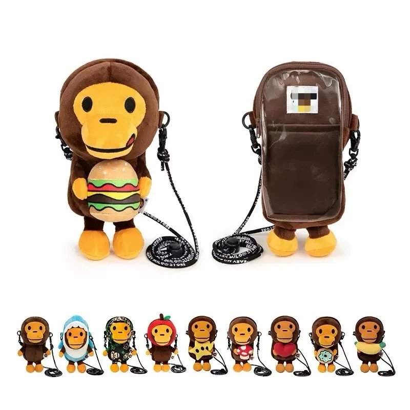 BAPE Monkey Design Crossbody Bag