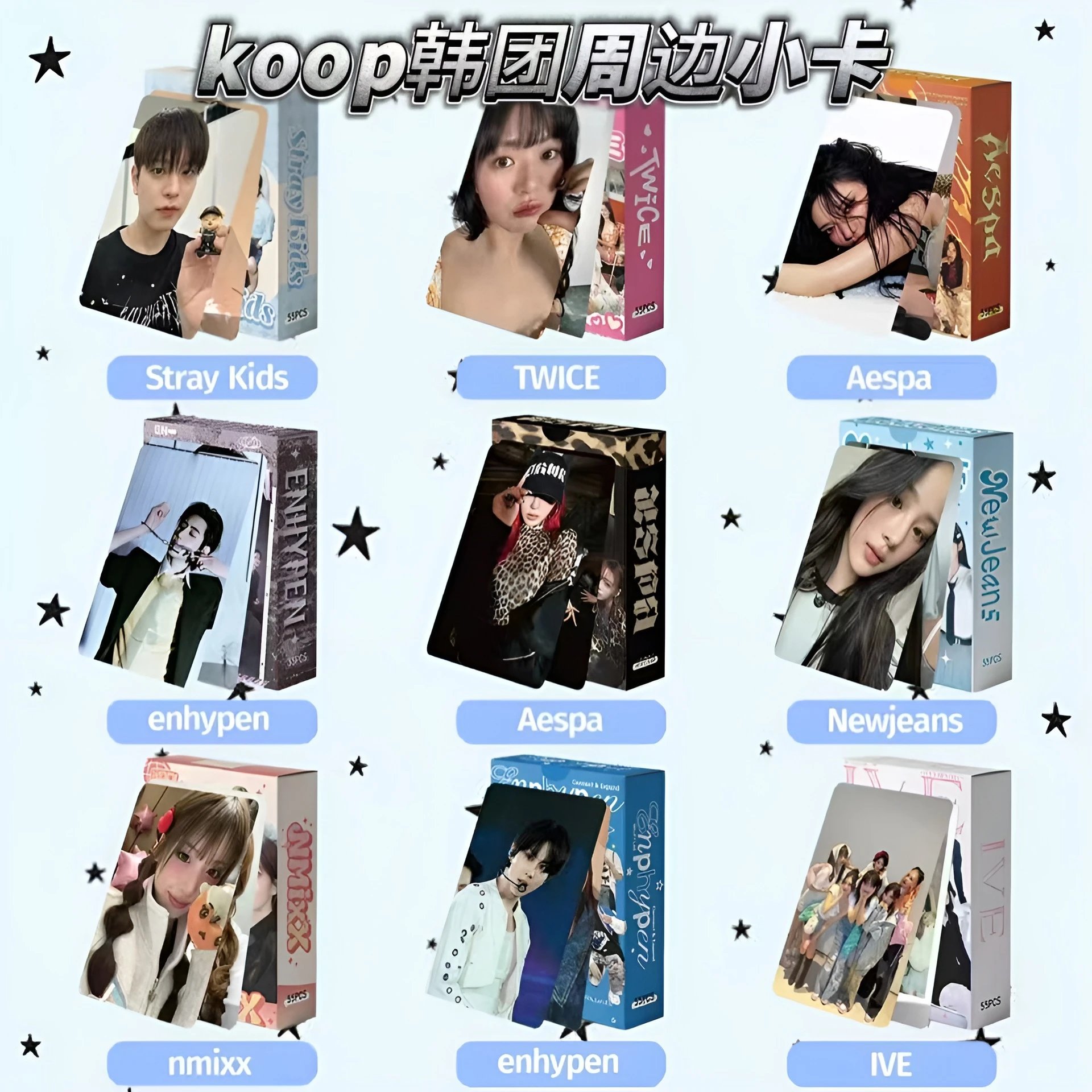 Produtos oficiais de apoio a estrelas de K-pop/grupos corean-008451