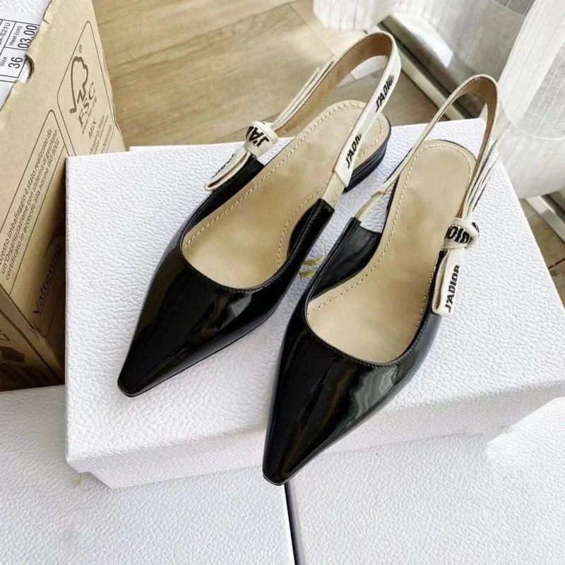 Flat Patent Leather Black