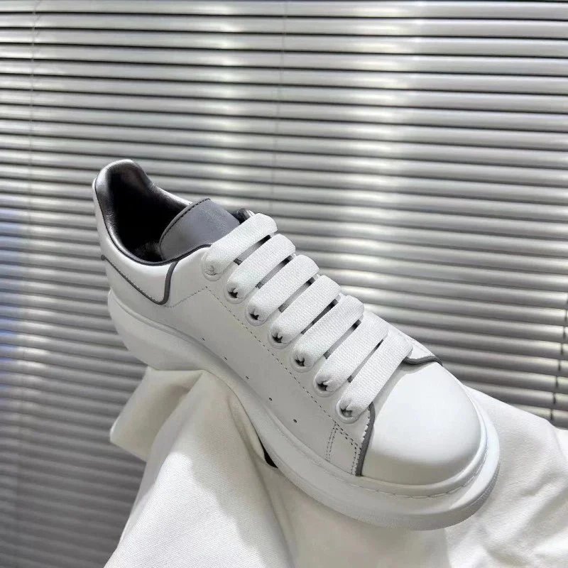 Design Denim-Texture Platform Sneakers Blue Beige - 9