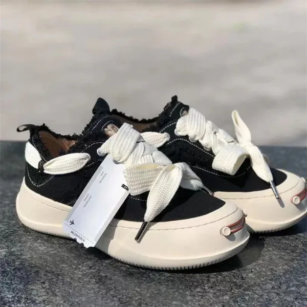 Maison Margiela Tabi Sneaker Black and White Chunky Sneakers - 1