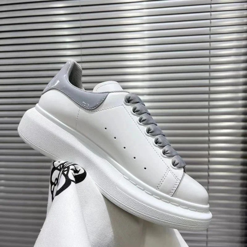 Design Denim-Texture Platform Sneakers Blue Beige - 8