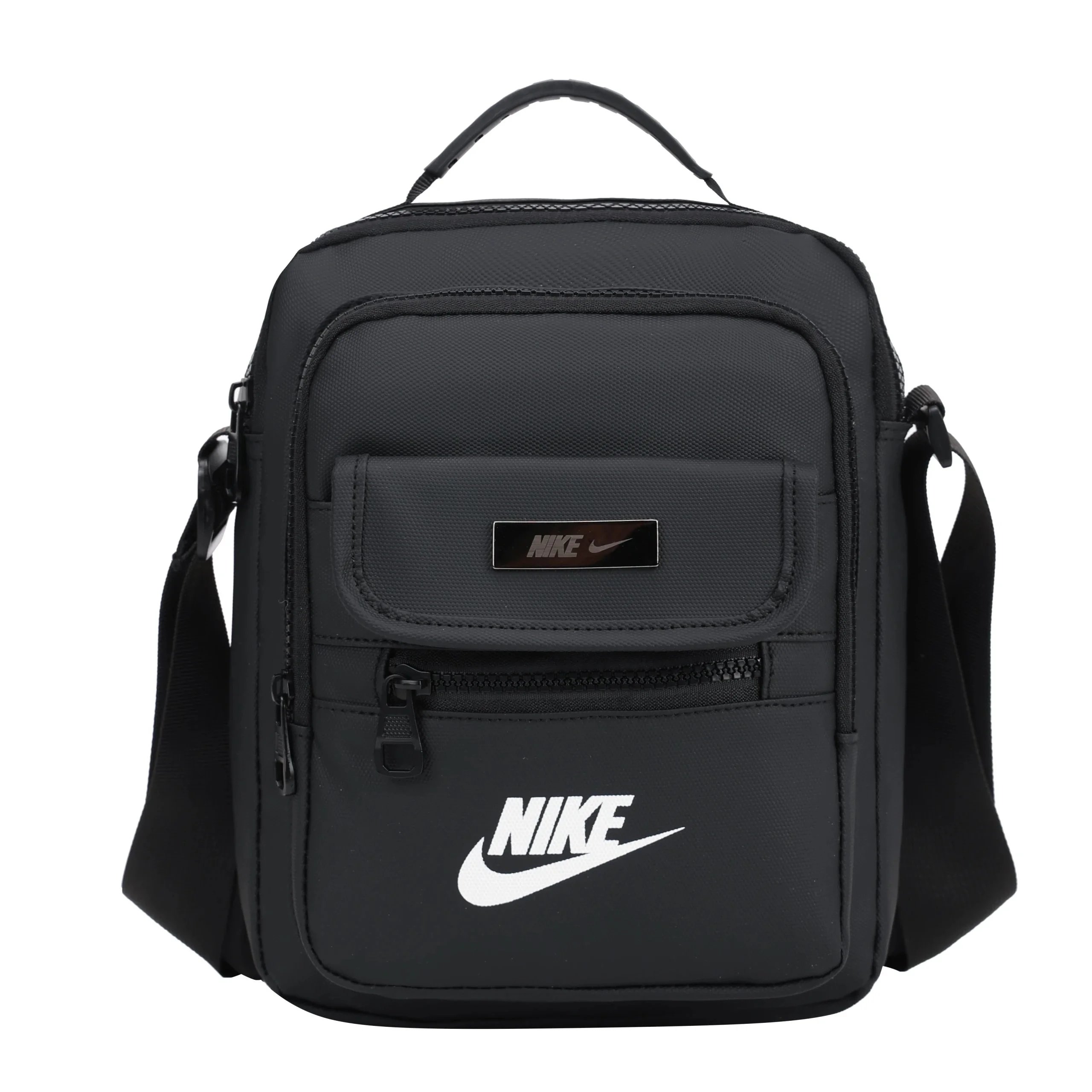 Nike Swoosh Mesh-Overlay Black Backpack - 17