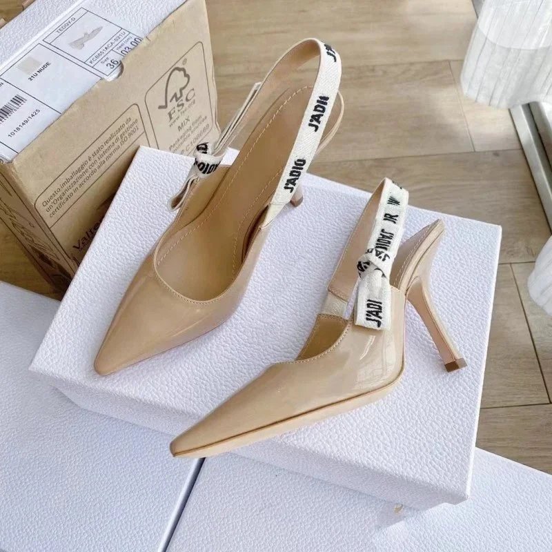 9.5cm Patent Leather Apricot