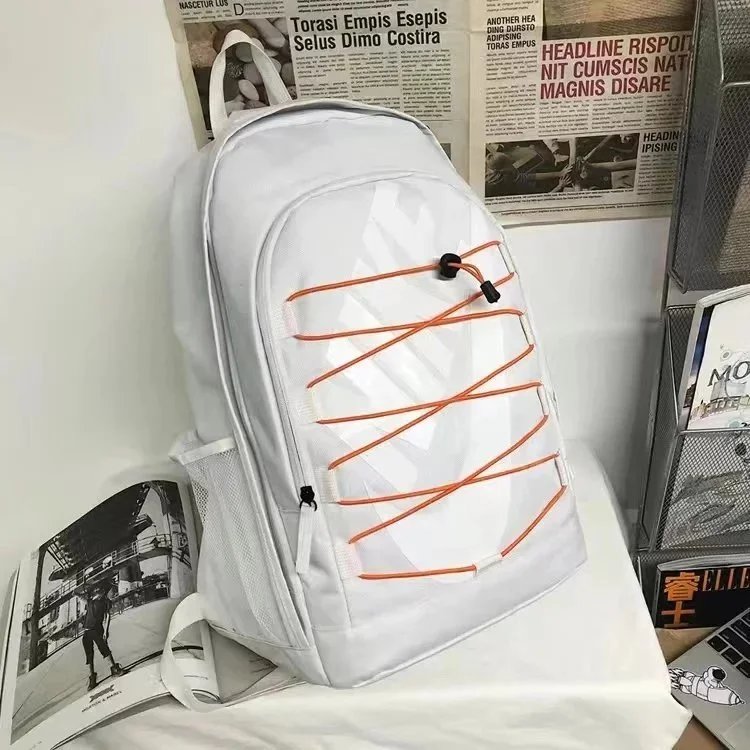 Nike Swoosh Mesh-Overlay Black Backpack - 32