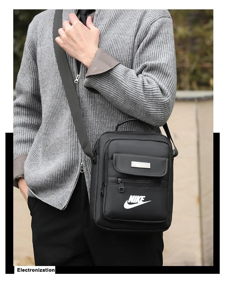 Nike Swoosh Mesh-Overlay Black Backpack - 13