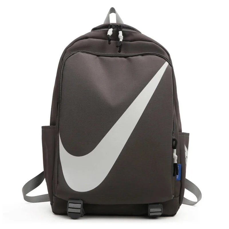 Nike Swoosh Mesh-Overlay Black Backpack - 18