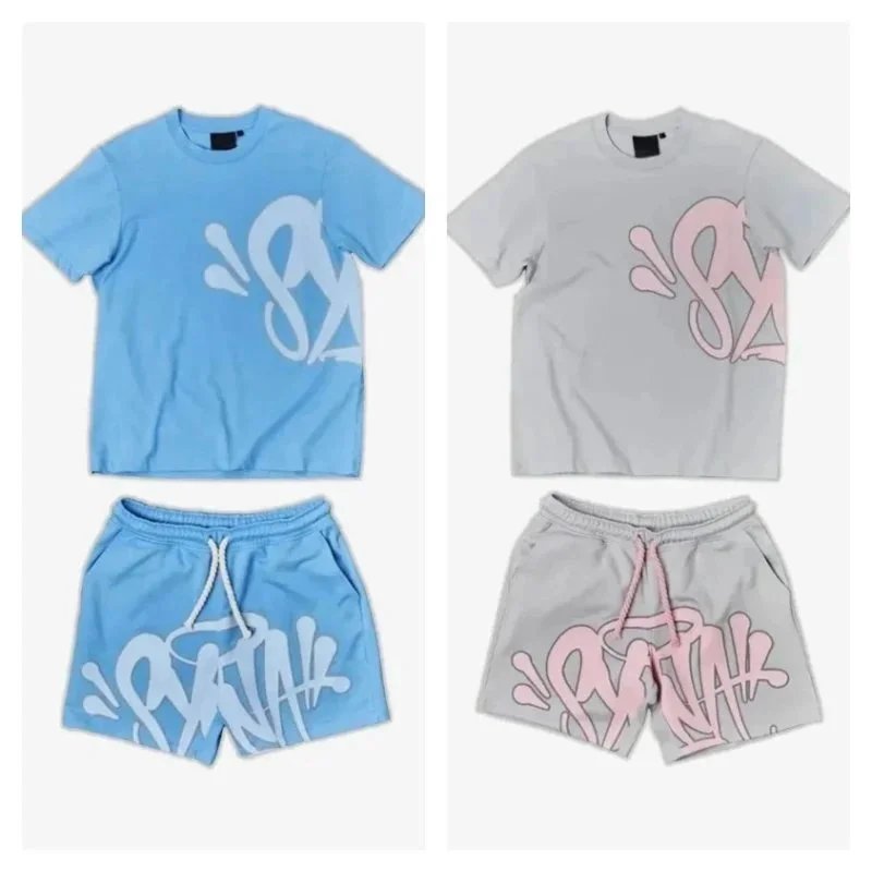 Graphic Print T-Shirt and Shorts Set