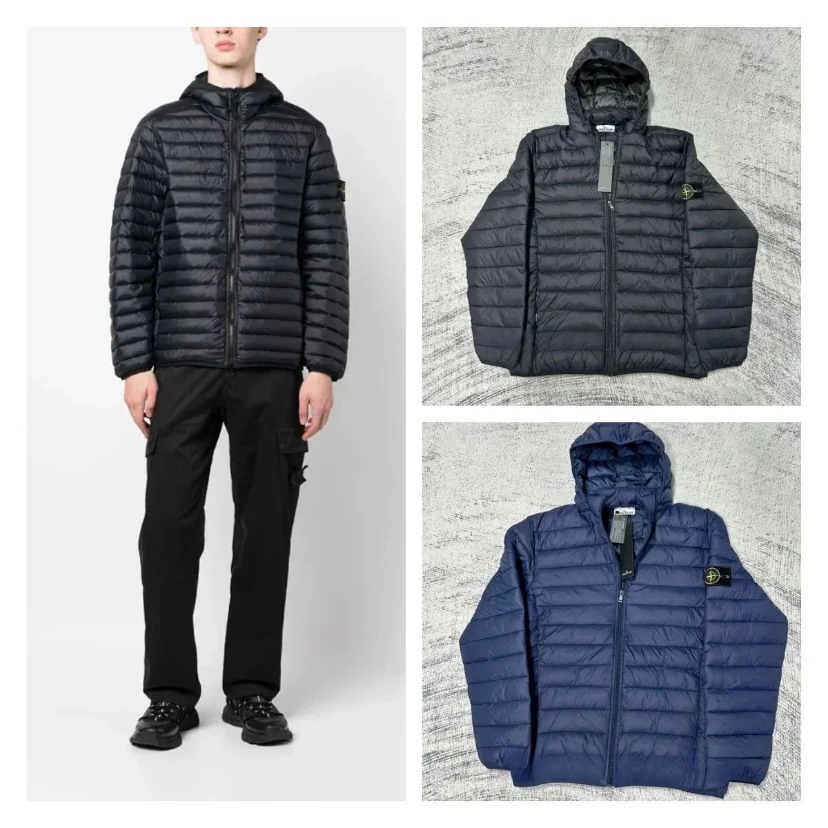 Stone Island Hooded Quilted Jacket