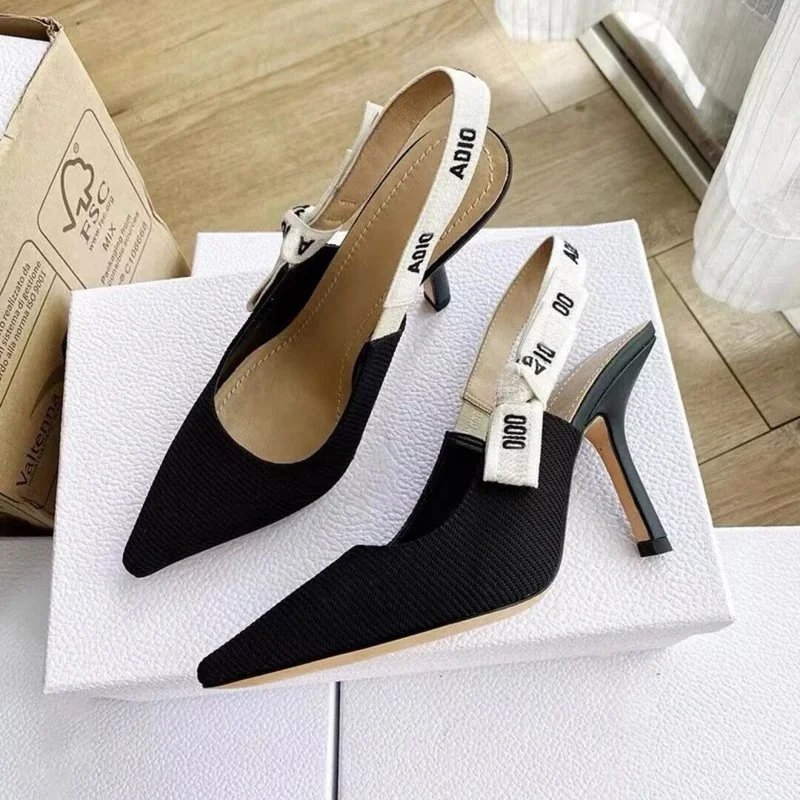 9.5cm Striped Black