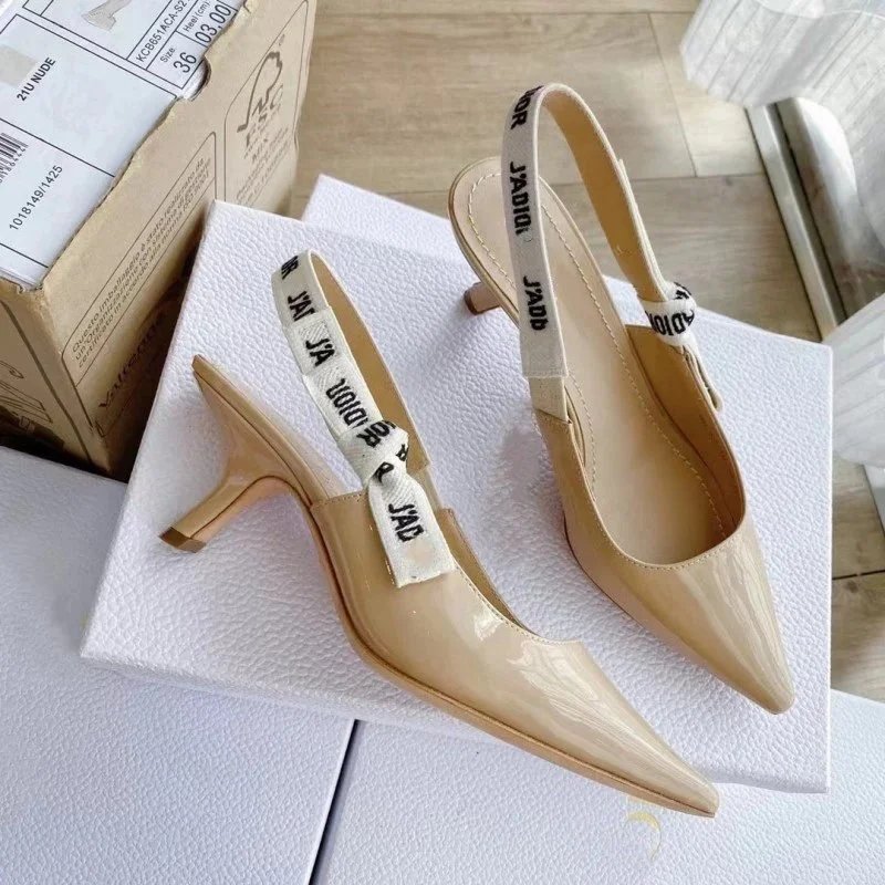 6.5cm Patent Leather Apricot