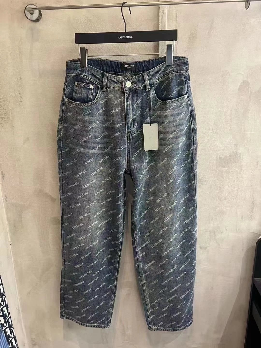 Balenciaga Logo Print Jeans 2